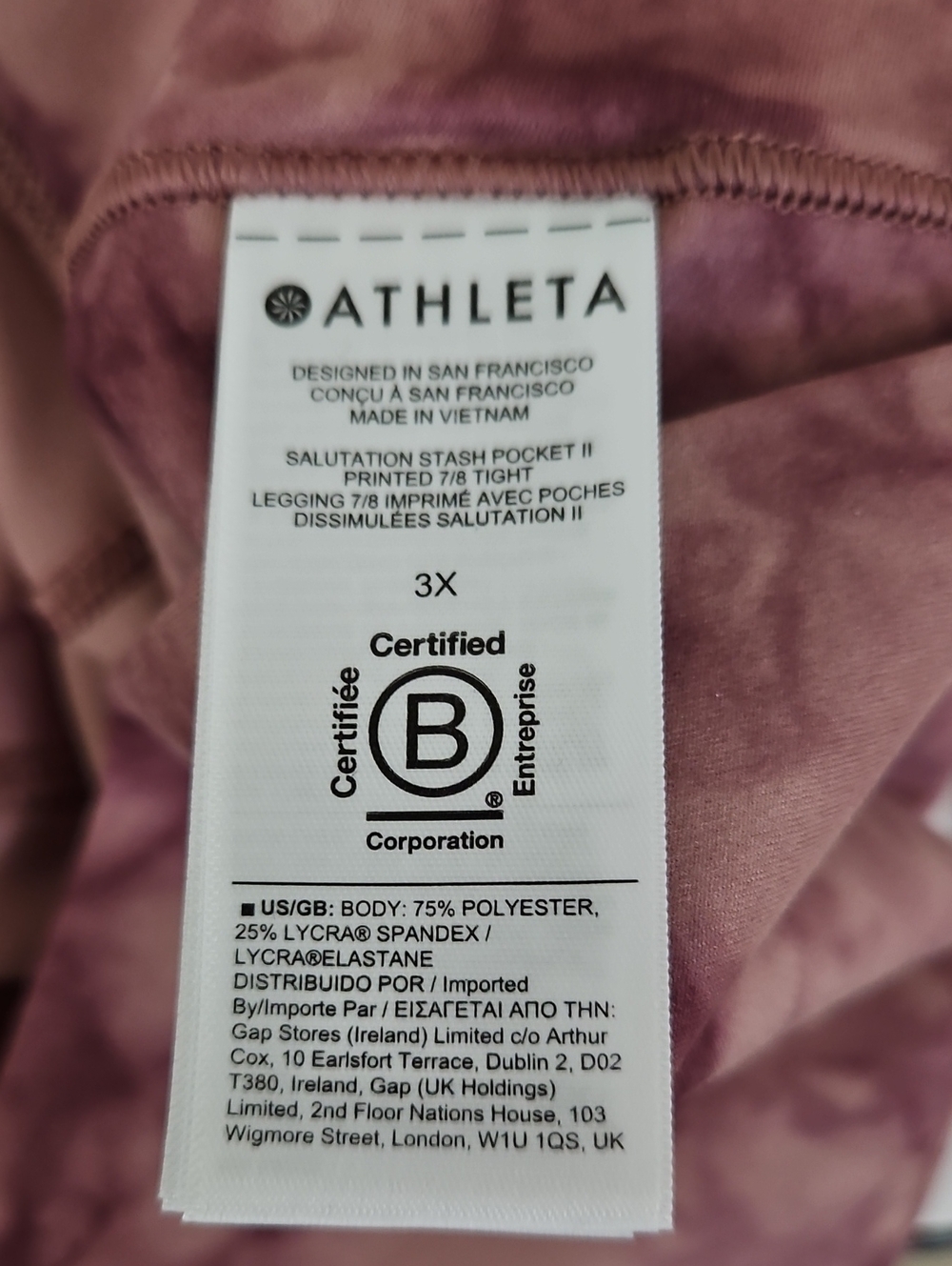 Athleta NWT 7/8 Leggings - Picture 6 of 6